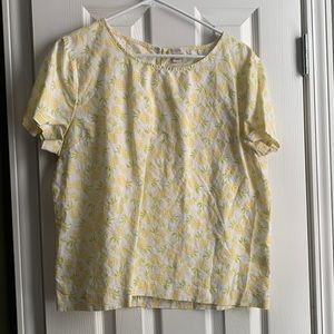 J crew pineapple shirt